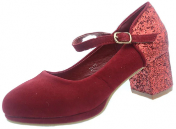 Pantofi cu toc pentru fete MRS M177R-34 Rosu 