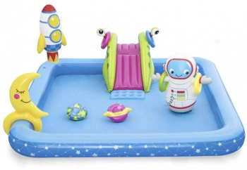 Piscina gonflabila si loc de joaca cu apa - galaxy - 228 x 206 x 84 cm