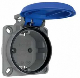 Priza schuko cu montaj pe panou Bemis BY8-1402-3700 2P+E 16A 250V IP54 