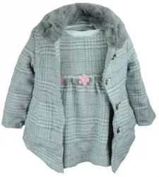 Rochita eleganta pentru fete Happy House HH221-92-cm Gri 