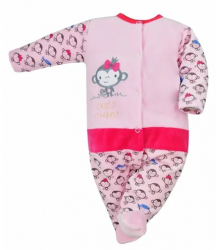 Salopeta cu maneca lunga pentru fete Koala 05-388R-68 Roz 