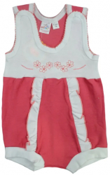 Salopeta de vara pentru fete Pifou 9001-74-cm Coral 