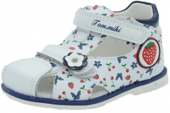 Sandale ortopedice pentru fete Tom Miki B-3233A-21 Alb 