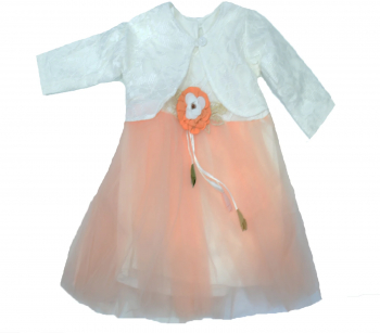 Set 2 piese rochita si bolero pentru fete Mini Junior BBW-10-74 Roz 