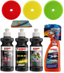 Set de polisat auto Sonax Ultimate Cut bureti 125 mm pentru masini excentrice SW-20953