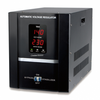 Stabilizator automat de tensiune Well Constant 10000VA 6000W cu servo motor 