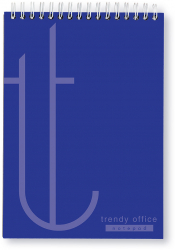 Blocnotes Trendy blue cu spira A4 70 file matematica 