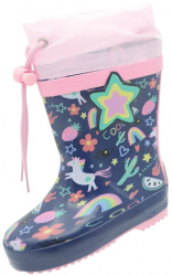 Cizme din cauciuc pentru fete BiKi A-B00852-B-23 Bleumarin 