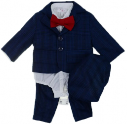 Costum 6 piese pentru baieti Colibri CPB669-74 Bleumarin 