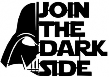 Decoratiune metalica de perete Krodesign Darth Vader dimensiune 850x600 mm negru grosime 1.5 mm 