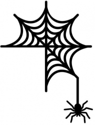 Decoratiune pentru tocul usii Spider Krodesign KRO-1115 dimensiune 45x40cm negru 