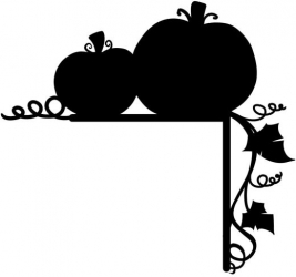 Decoratiune semn Halloween Pumpkin Krodesign KRO-1108 dimensiune 45x40cm negru 