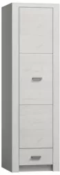 Dulap 1 usa 1 sertar frasin alb Infinity 56x192x58 cm 