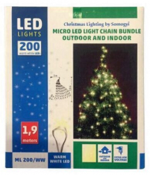 Instalatie luminoasa de exterior Home ML 200/WW culoare alba calda 200 leduri IP44 