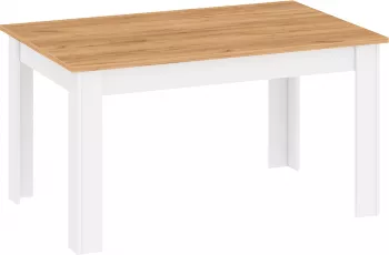 Masa dining alba stejar craft auriu Lanzette 184x86x77 cm 