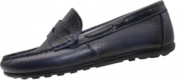 Mocasini ortopedici din piele pentru baieti ASIA AS2901BR-37 Bleumarin 