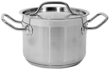 Oala cu capac uz profesional Yato Gastro 16x12cm Inox alimentar 2.4 l 