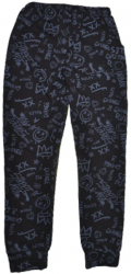 Pantaloni captusiti pentru baieti Maja P071123-7 Negru 