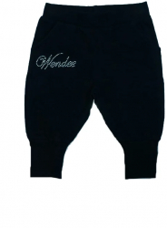 Pantaloni sport pentru fete 3 4 Wendee DY56109-2N-116 Negru 