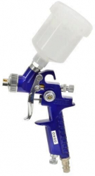 Pistol de vopsit cu aer comprimat rezervorul pozitionat in sus 125 ml Geko G01105 HVLP 0.8mm 