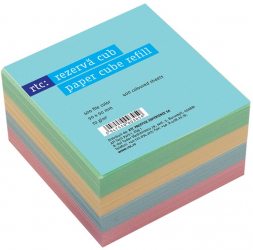 Rezerva cub hartie RTC 400 file 90 x 90 mm 70 g/mp color 