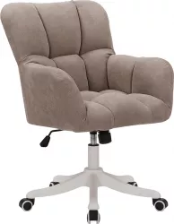 Scaun de birou tapiterie textil maro Lorel 64x67x99.5 cm 