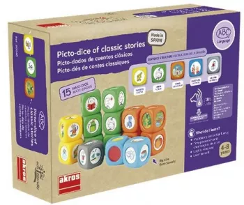 Set 15 Cuburi cu Povesti Story Cubes cu Ghid pedagogic si suport audio in limba romana 