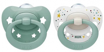 Set 2 suzete ortodontice din silicon Nuk Limited Edition 175290M Multicolor 