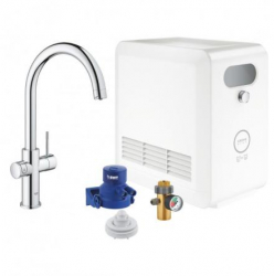 Set baterie de bucatarie tip kit cu Grohe Blue Professional 31323002 