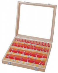 Set freze profilate pentru lemn 35 buc ax 8 mm Raider 