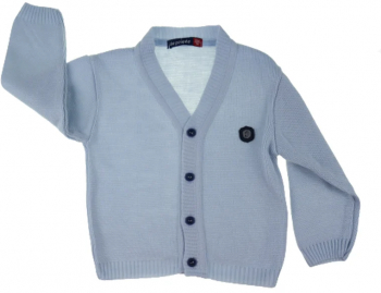 Cardigan cu maneca lunga pentru baieti Mini Junior CMJ-0102-68 Gri 