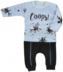 Compleu 2 piese bluza si pantaloni pentru baieti Koala Oops 07-798A 86 cm Albastru 