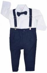 Costum elegant din 4 piese pentru baieti Colibri 070623-B-86 Bleumarin 