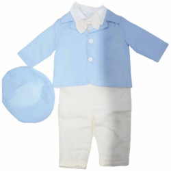 Costum elegant din 6 piese pentru baieti Andreeatex 030623-1 Albastru 