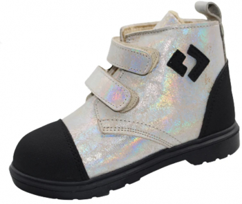 Ghete ortopedice imblanite pentru fete Small Foot SMLFS-21-23 Argintiu 