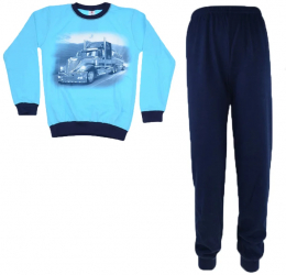 Pijama pentru baieti Marcinkowski 406355A-128 Albastru 