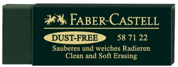Radiera cu Ambalaj Protector Faber Castell Dust Free 20 Verde - LCMFC587122 