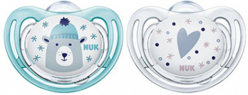 Set 2 suzete ortodontice din silicon Nuk Freestyle 736286 Multicolor 