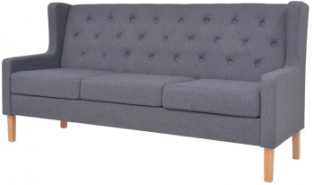 vidaXL Set canapea 3 piese textil Gri 