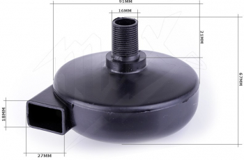 Filtru de aer pentru compresor 16mm KP55 