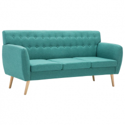 vidaXL Canapea 3 locuri tapiterie textila 172x70x82 cm verde 