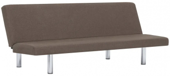 vidaXL Canapea extensibila gri taupe poliester 