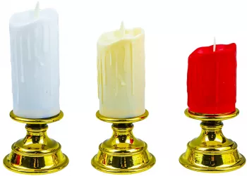 Lumanare ornamentala - Candela 3 buc/set 