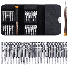 Set surubelnita de precizie 24 biti otel slot magnetic husa depozitare 