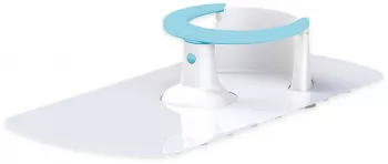 Suport bebelusi pentru baie + covoras antiderapant Albastru 16.5x80x38 cm - Dolu 