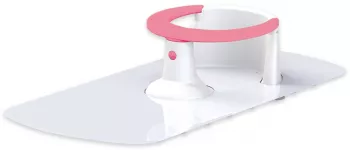 Suport bebelusi pentru baie + covoras antiderapant Roz 16.5x80x38 cm - Dolu 