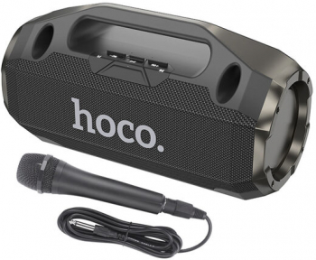 Boxa Fara Fir Wireless cu Microfon TF USB AUX FM BT 5.3 10W - Hoco Rick Sports HA3 Negru 