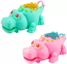 Crocodili cu frictiune si lumina 12 buc/set 