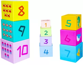 Cuburi educative stivuibile 