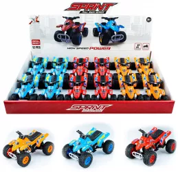 ATV din metal cu frictiune 12 buc/set 